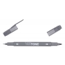 Tombow TwinTone Dual-tip 0,3mm, 0,8mm, grey