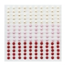 Self-Adhesive Pearls 4mm, 150pcs, red