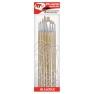 White Bristle Brush Set 8pcs