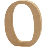 Number väike MDF h-8cm/ 0