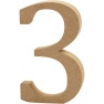 Number väike MDF h-8cm/ 3