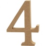 Number väike MDF h-8cm/ 4