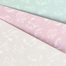 Decorative Paper A4, 220g, 5p / Small roses light blue
