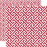 Disainpaber 30,5x30,5cm/ Geometric Red 1 leht 