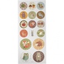 Stickers Forest Animals, sheet 10x23 cm, approx. 21 pc, pastels, 1sheet