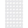 Self-adhesive labels, round 19mm white, 378pcs 