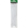 Pipe Cleaners, thickness 6 mm, white, 50pcs