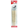 Brown Polyamid Brush Set 8pcs