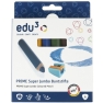 Super Jumbo Coloured Pencils 6pc+sharpener