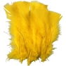 Feathers 11-17cm, yellow 