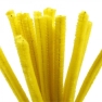 Pipe Cleaners, thickness 6 mm, yellow, 50pcs