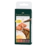 Pintsel-pliiats Faber-Castell PITT Terra 6tk/pk