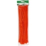 Pipe Cleaners, thickness 6 mm, orange, 50pcs